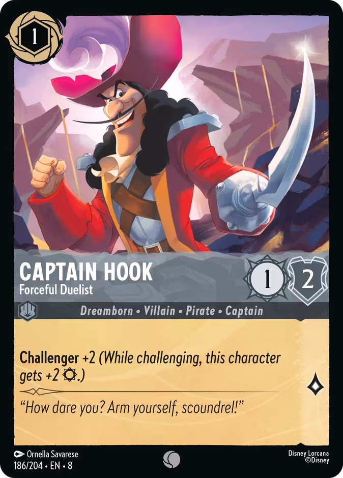 Captain Hook - Forceful Duelist — Reign of Jafar 186