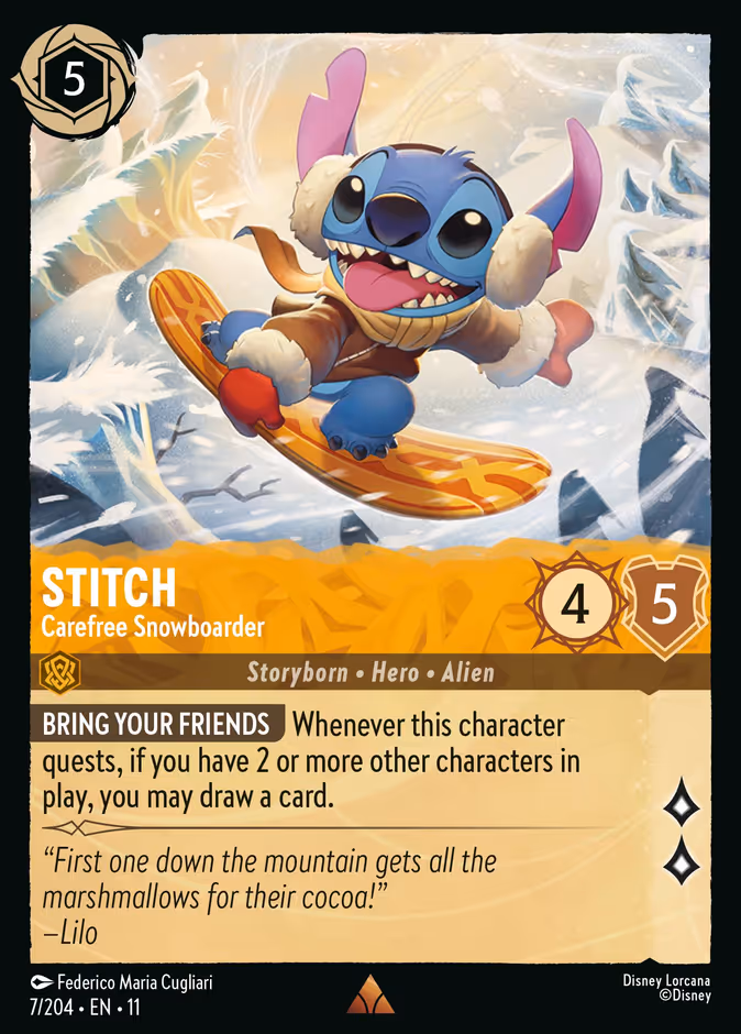 Stitch - Carefree Snowboarder