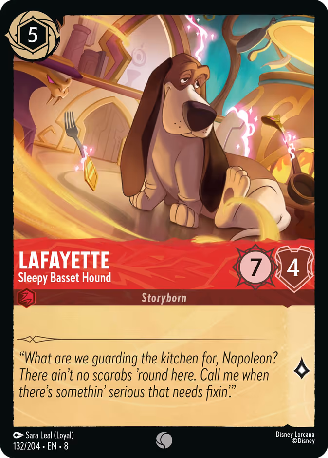 Lafayette - Sleepy Basset Hound — Reign of Jafar 132