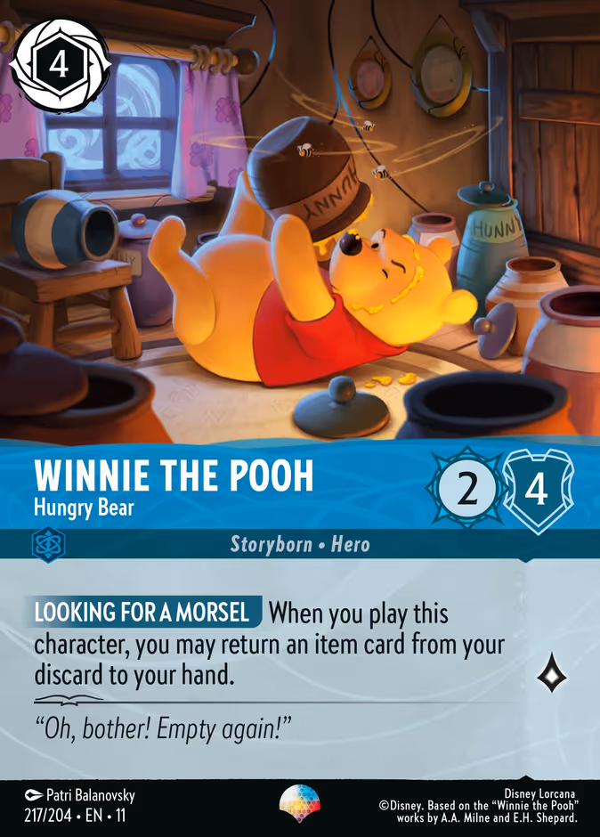 Winnie the Pooh - Hungry Bear — Winterspell 217