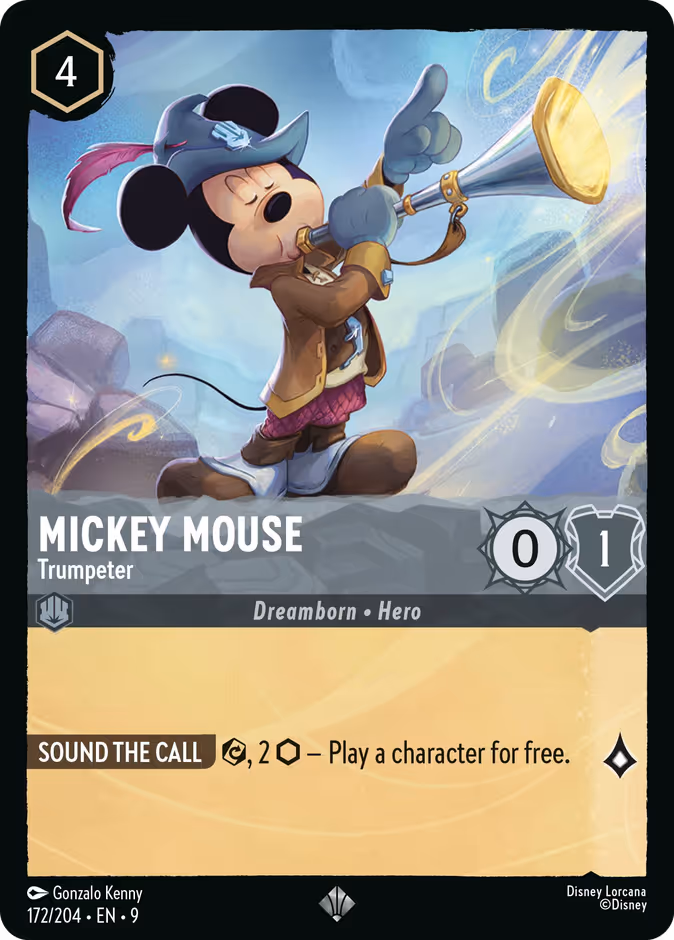 Mickey Mouse - Trumpeter — Fabled 172