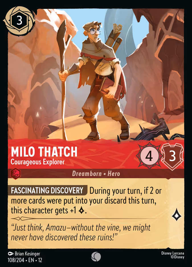 Milo Thatch - Courageous Explorer — Wilds Unknown 108
