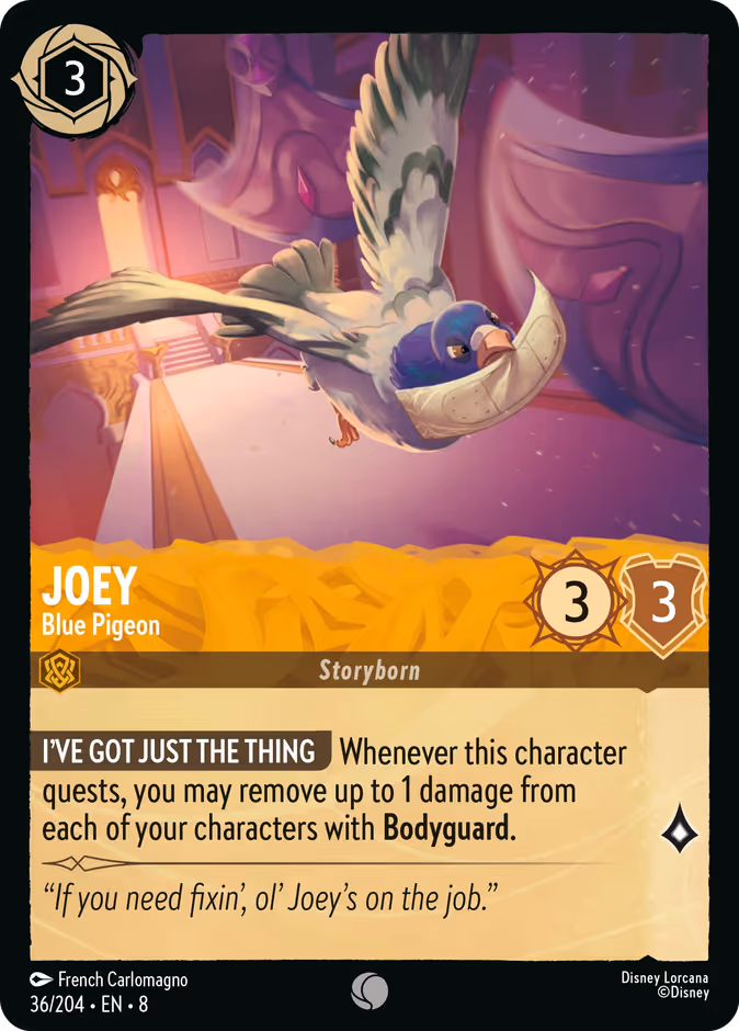 Joey - Blue Pigeon — Reign of Jafar 36