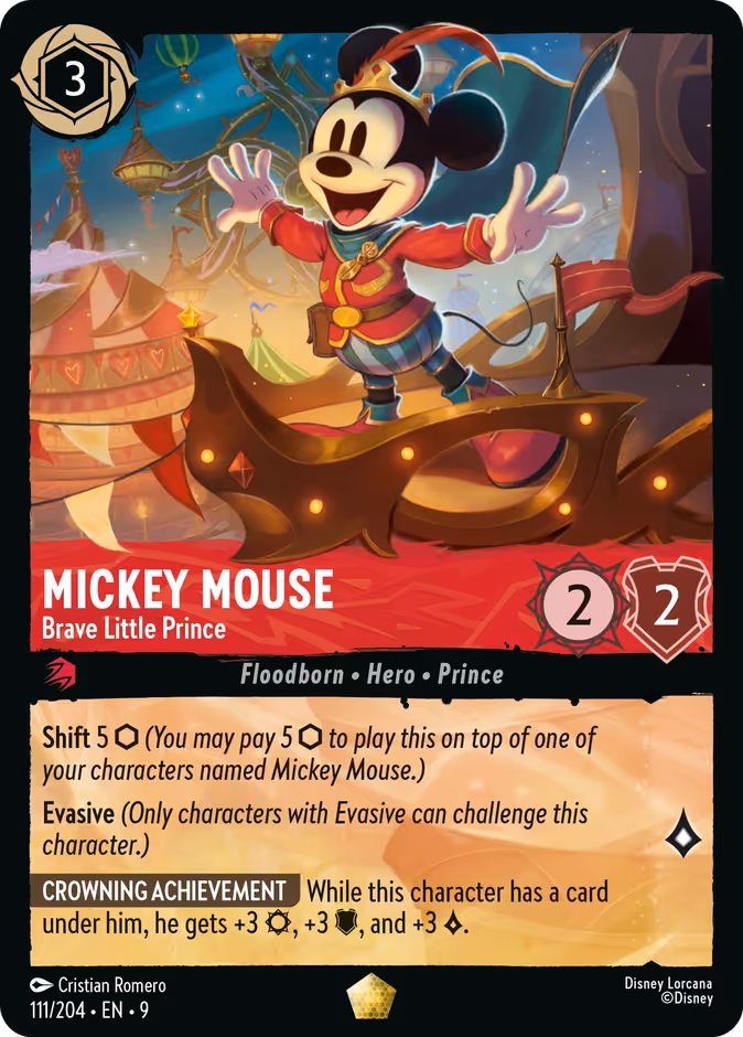 Mickey Mouse - Brave Little Prince, capítulo 9 de Disney Lorcana (Divulgação/Ravensburger)