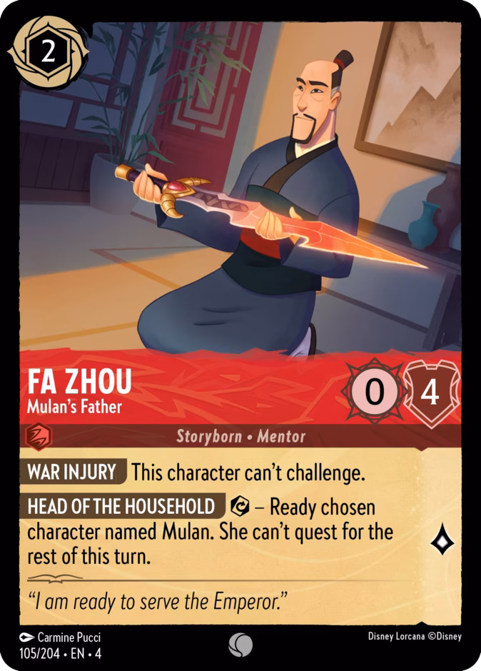 Fa Zhou - Mulan's Father — Ursula's Return 105