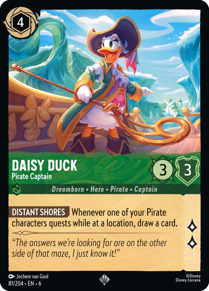 Daisy Duck - Pirate Captain — Azurite Sea 81