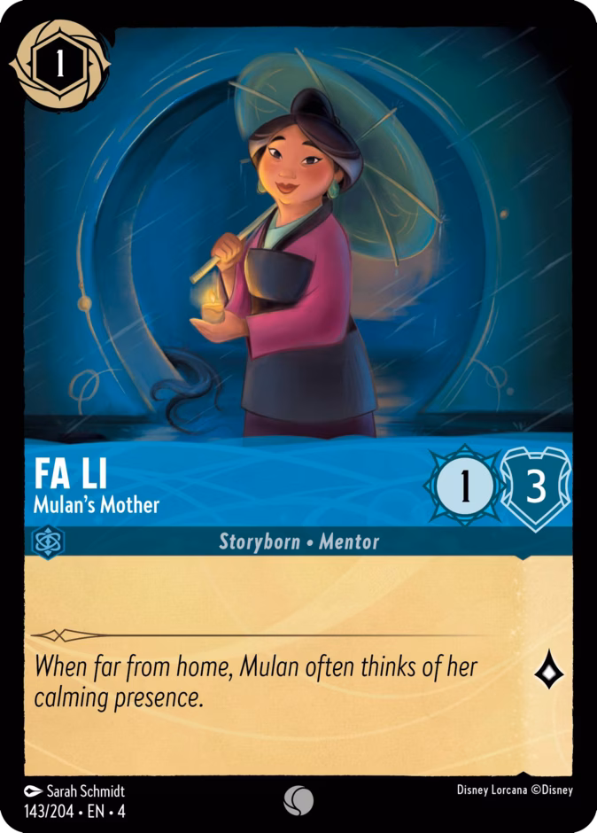 Fa Li - Mulan’s Mother — Ursula's Return 143
