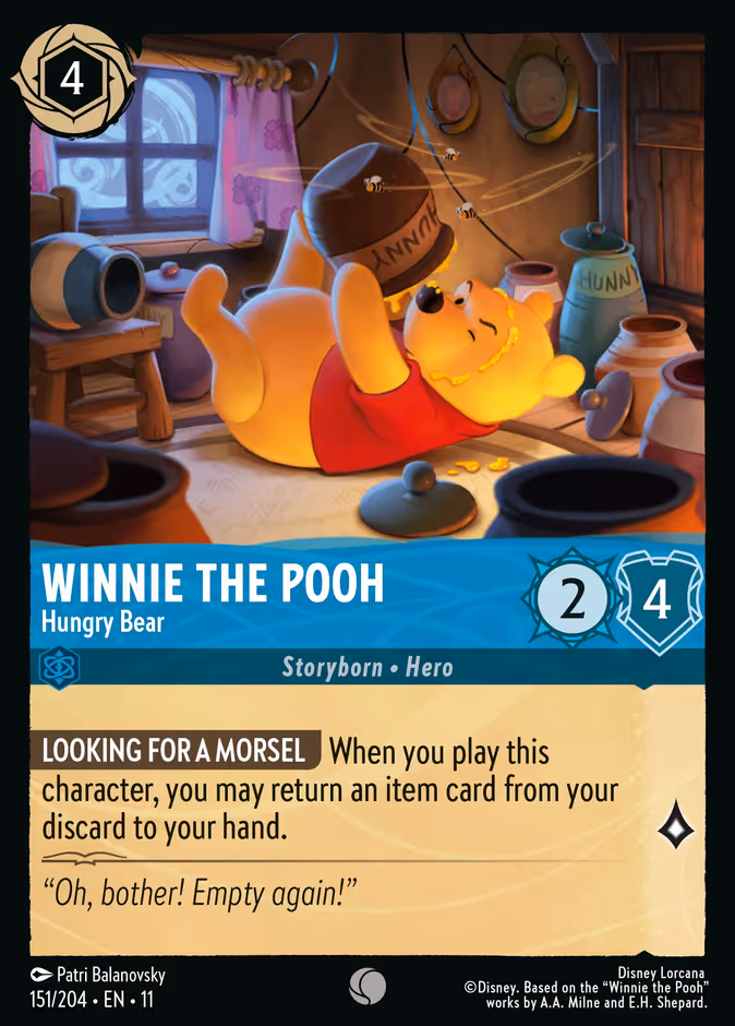 Winnie the Pooh - Hungry Bear — Winterspell 151