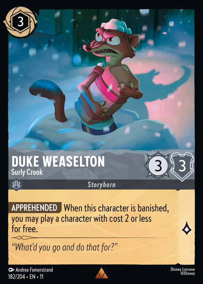 Duke Weaselton - Surly Crook — Winterspell 182