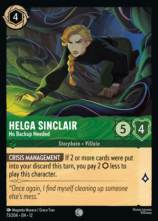 Helga Sinclair - No Backup Needed
