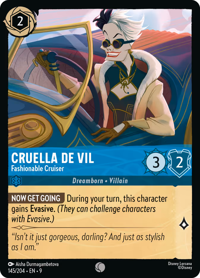 Cruella De Vil - Fashionable Cruiser — Fabled 145