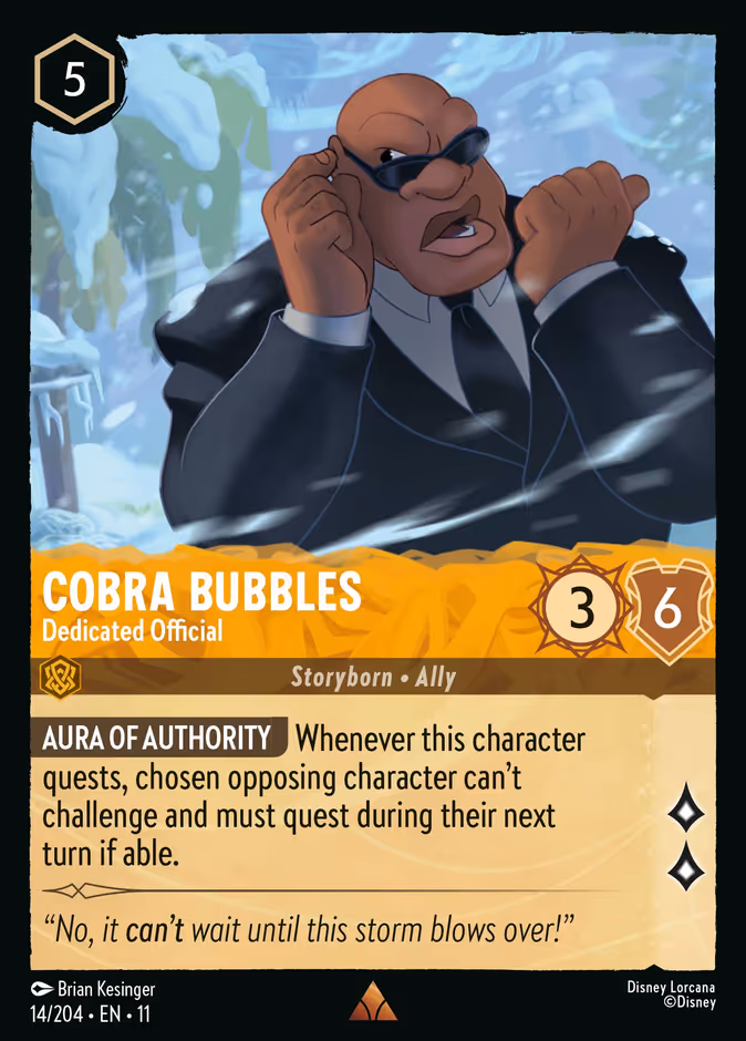 Cobra Bubbles - Dedicated Official — Winterspell 14