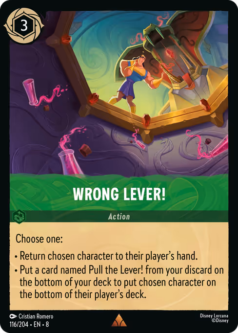 Wrong Lever!