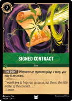 Signed Contract — Ursula's Return 99