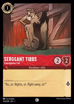 Sergeant Tibbs - Courageous Cat — The First Chapter 124