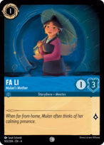 Fa Li - Mulan’s Mother — Ursula's Return 143