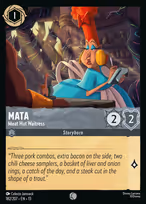 Mata - Meat Hut Waitress — Attack of the Vine! 182