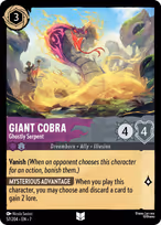 Giant Cobra - Ghostly Serpent
