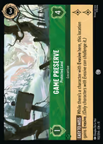 Game Preserve - Protected Land — Winterspell 102
