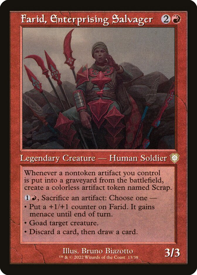 Farid, Enterprising Salvager - The Brothers' War Commander