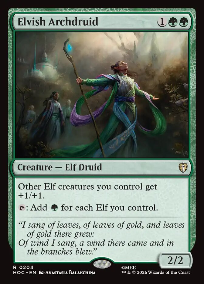 Elvish Archdruid - The Hobbit Eternal