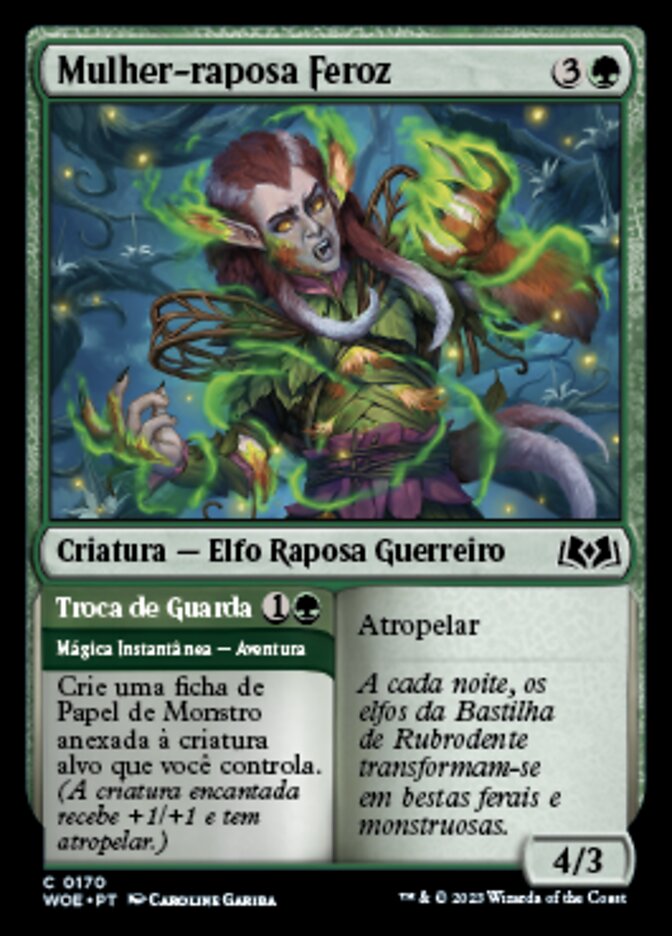Ferocious Werefox // Guard Change - Wilds of Eldraine