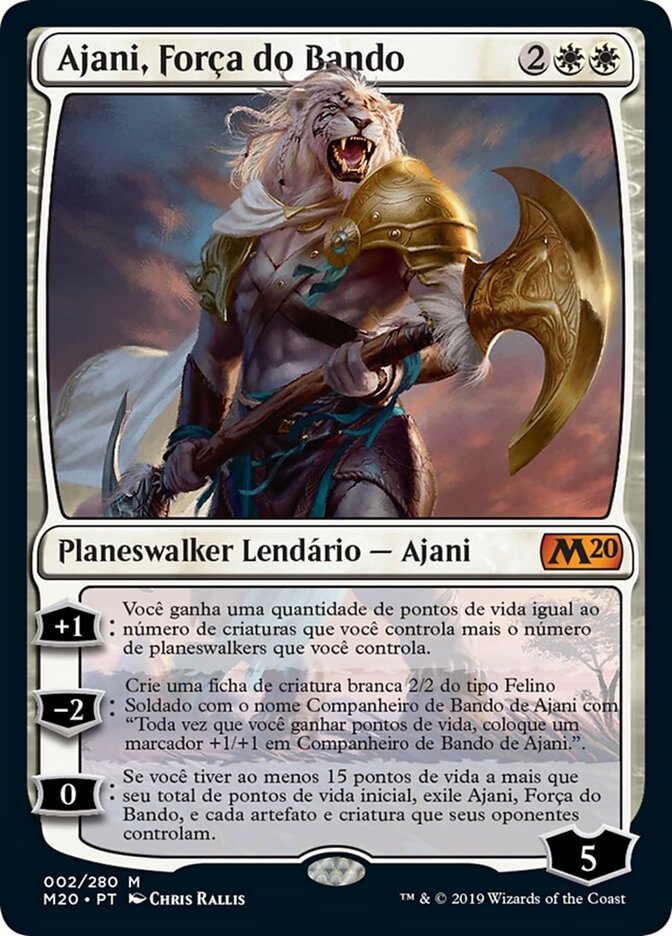 Ajani, Força do Bando - Core Set 2020