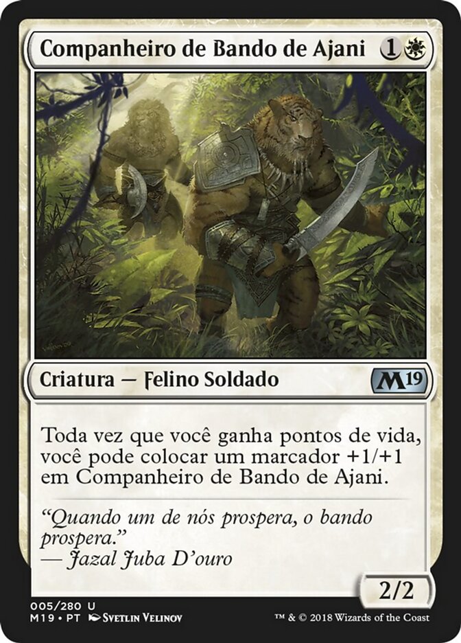 Companheiro de Bando de Ajani - Core Set 2019
