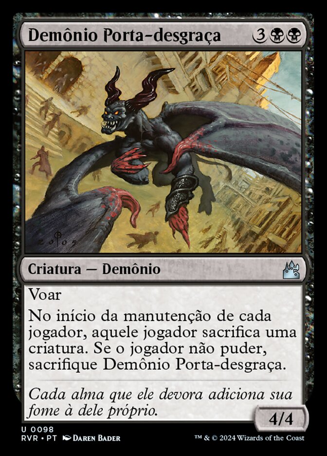 Demônio Porta-desgraça - Ravnica Remastered