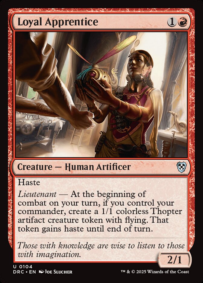 Loyal Apprentice - Aetherdrift Commander