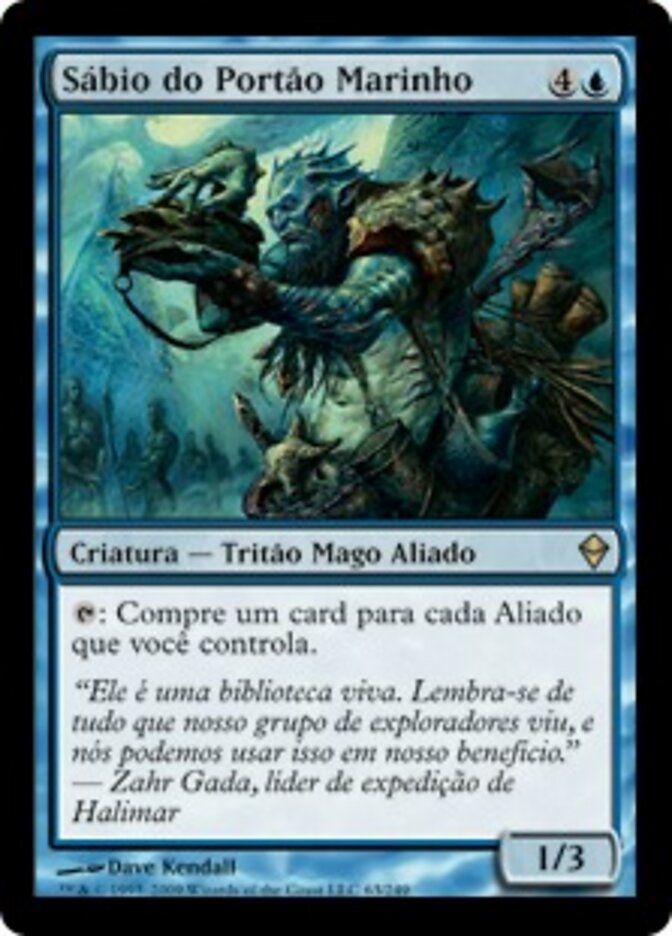 Sábio do Portão Marinho - Zendikar