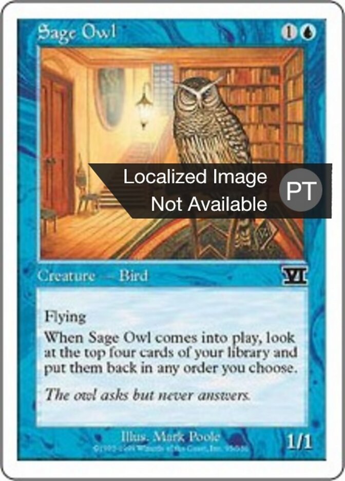 Coruja Sábia - Classic Sixth Edition