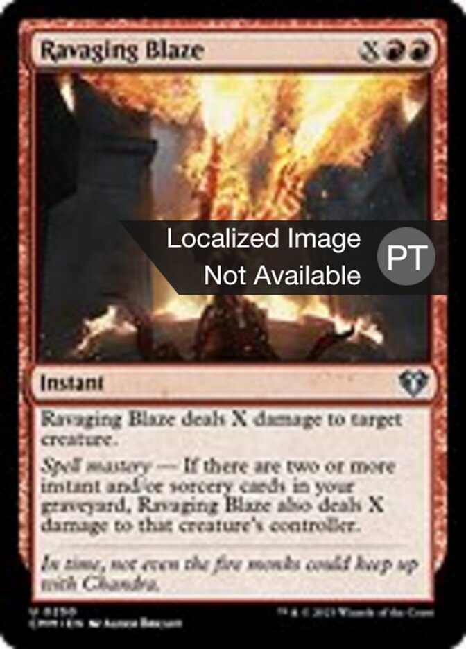 Incêndio Furioso - Commander Masters