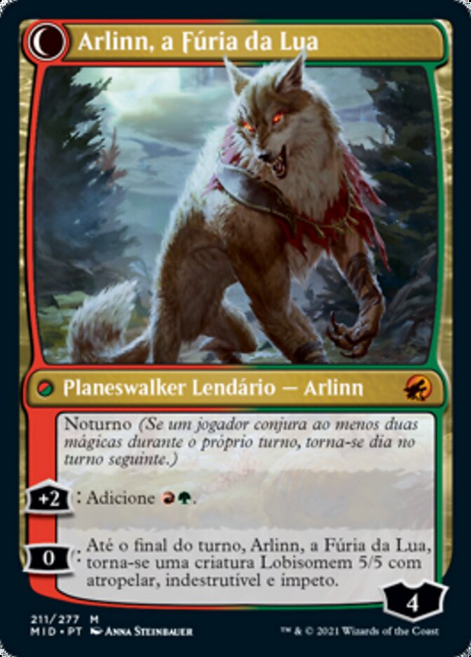 Arlinn, the Pack's Hope // Arlinn, the Moon's Fury - Innistrad: Midnight Hunt