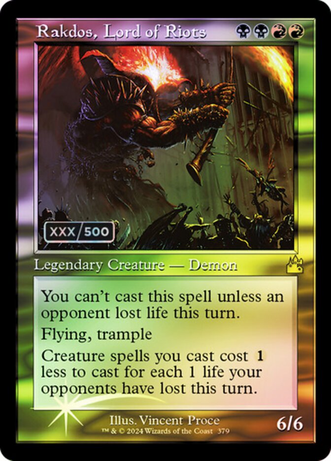 Rakdos, Lord of Riots - Ravnica Remastered