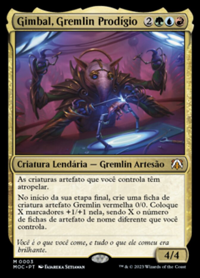 Gimbal, Gremlin Prodígio - March of the Machine Commander