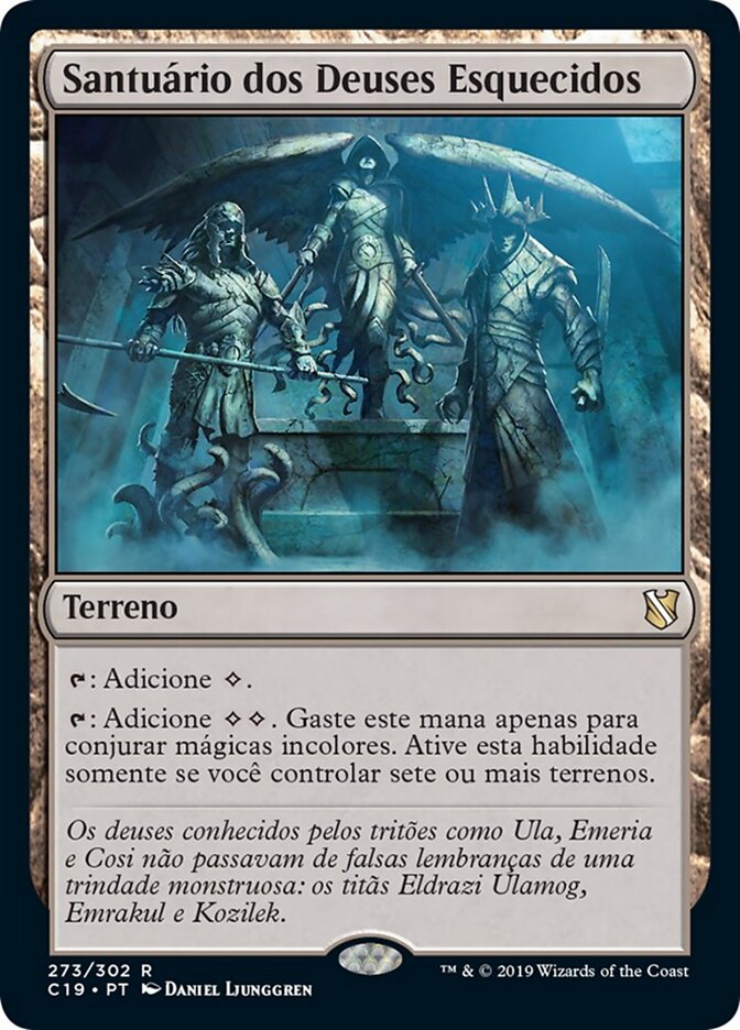 Santuário dos Deuses Esquecidos - Commander 2019