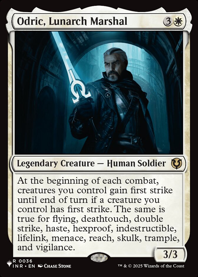 Odric, Lunarch Marshal - The List