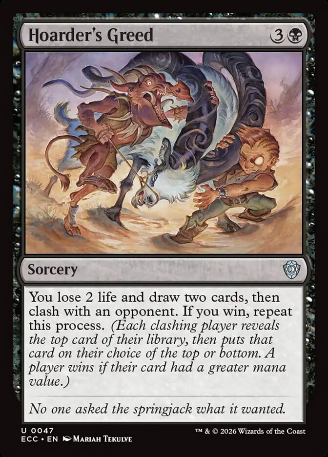 Hoarder's Greed - Lorwyn Eclipsed Commander