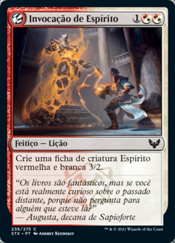 Invocação de Espírito - Strixhaven: School of Mages
