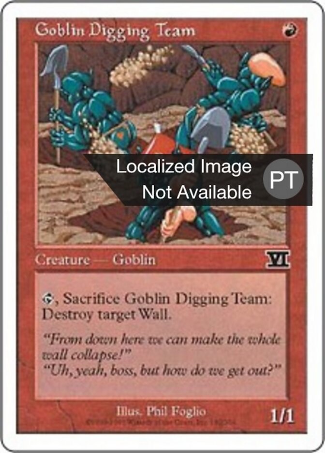 Grupo de Goblins Escavadores - Classic Sixth Edition