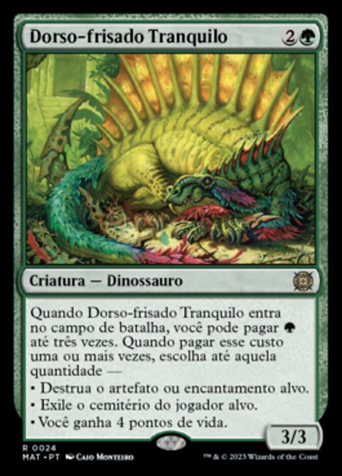 Dorso-frisado Tranquilo - March of the Machine: The Aftermath