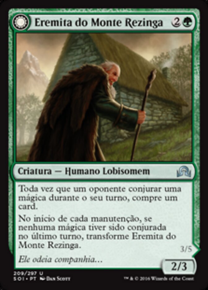 Hermit of the Natterknolls // Lone Wolf of the Natterknolls - Shadows over Innistrad