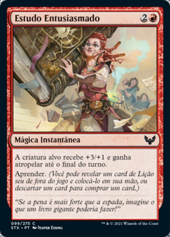 Estudo Entusiasmado - Strixhaven: School of Mages