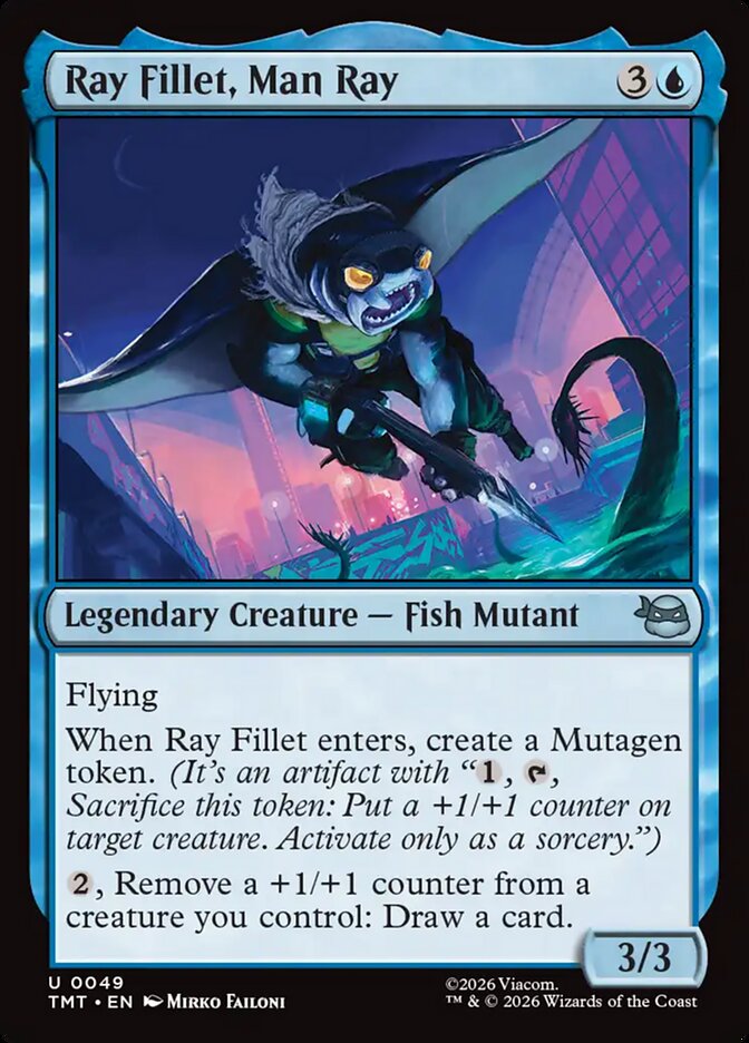 Ray Fillet, Man Ray - Teenage Mutant Ninja Turtles