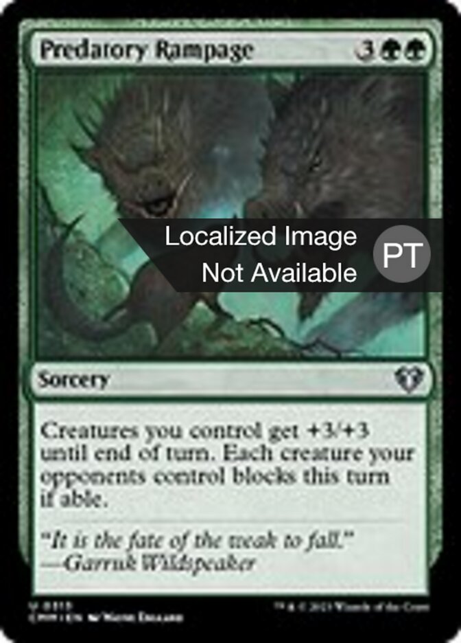 Fúria Predatória - Commander Masters