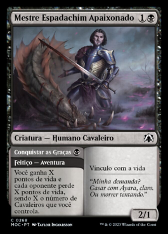 Smitten Swordmaster // Curry Favor - March of the Machine Commander