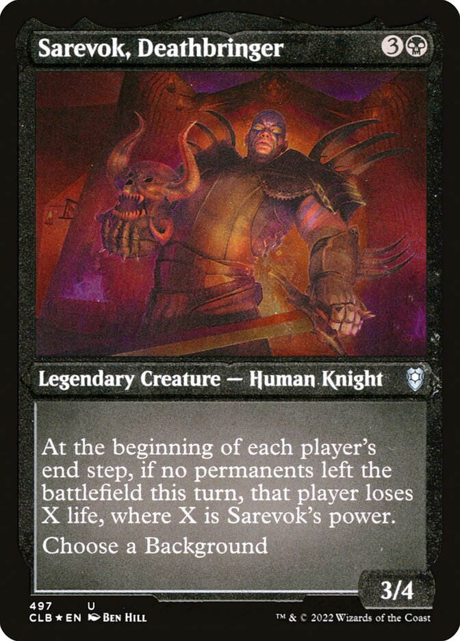 Sarevok, Deathbringer - Commander Legends: Battle for Baldur's Gate