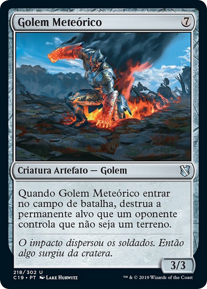 Golem Meteórico - Commander 2019