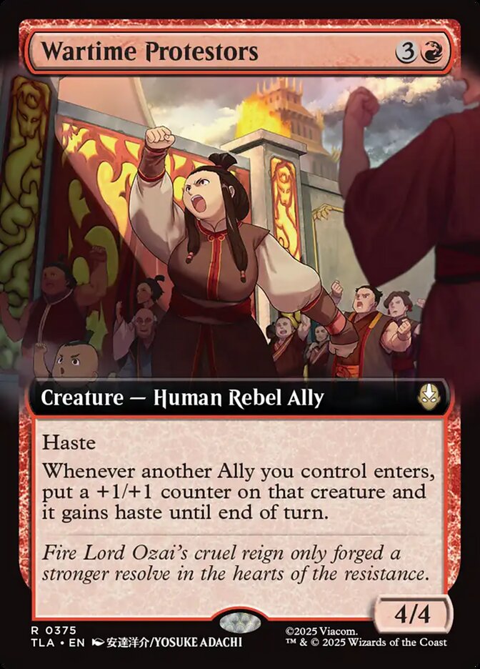 Wartime Protestors - Avatar: The Last Airbender